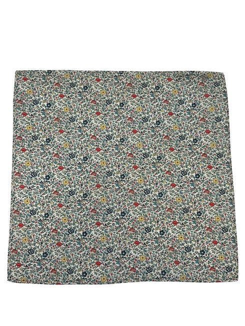 liberty style ditsy floral english wildflower design tie and matching pocket square